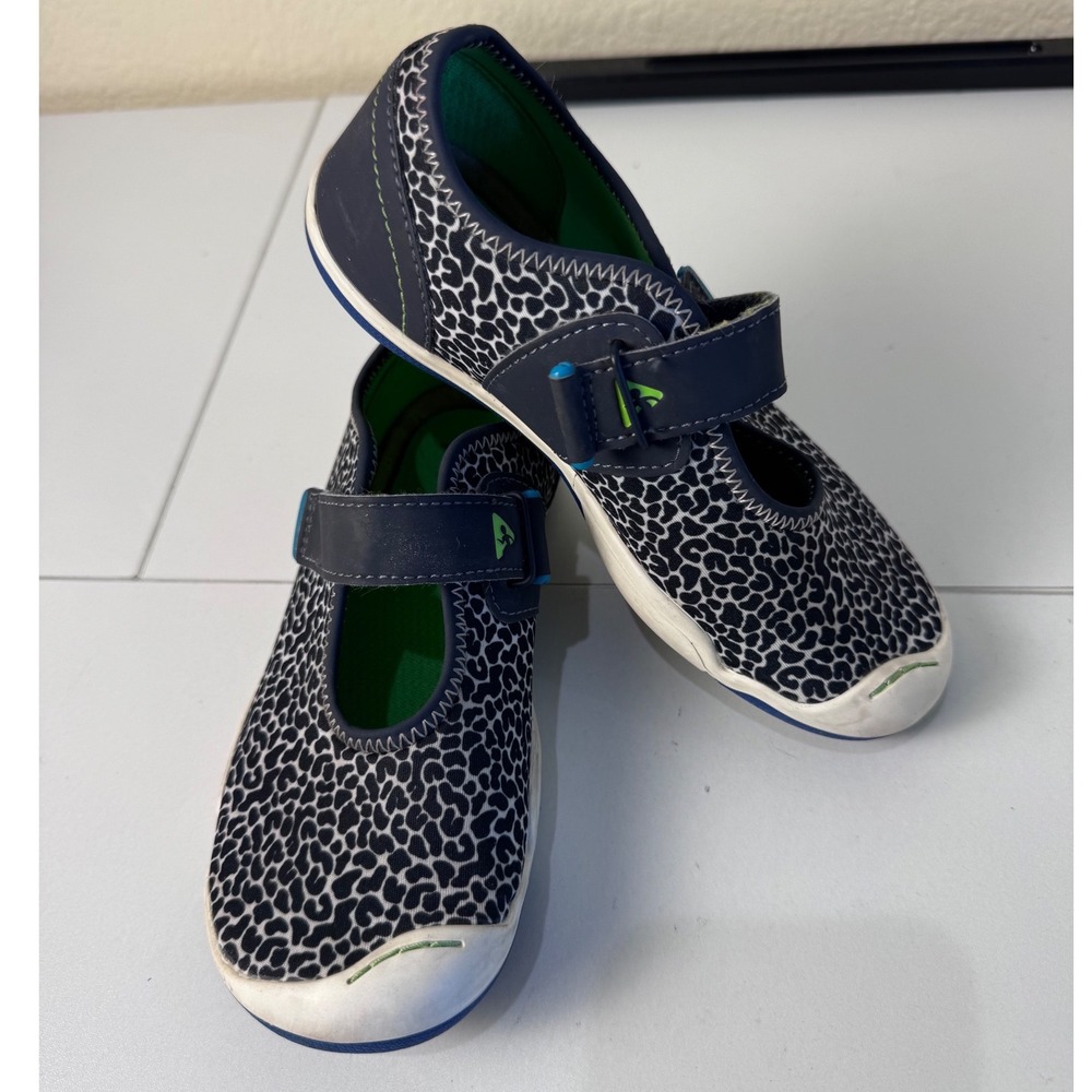 PLAE Chloe Mary Jane Sneakers Kids 13.5 Leopard Print Animal Pattern